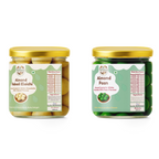 NiShru Almond Paan & Almond Rabadi Elaichi – Premium Chocolate-Coated Flavoured Almonds Sweet Snack Combo | Festive Dry Fruit Gift Pack | 150g × 2 (300g Total)