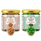 NiShru Almond Paan & Cashew Turkish – Premium Chocolate-Coated Dry Fruit Sweet Snack Combo | Exotic Paan & Turkish Flavoured Nuts | Festive Gift Pack | 150g × 2 (300g Total)