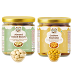NiShru Almond Rabadi Elaichi & Cashew Rasmalai – Premium Chocolate-Coated Dry Fruit Sweet Snack Combo | Festive Dessert Flavoured Nuts Gift Pack | 150g × 2 (300g Total)