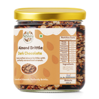 NiShru Almond Brittle Dark Chocolate Jar | Ideal Gift Hamper | Choco & Nut Dryfruit Delicacy | Crunchy Caramelised Almonds Britle | Any-time snack