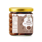 NISHRU Chocolate Almond | Roasted Almonds Coated in Smooth Creamy Milk Chocolates | Crunchy & Rich Sweet Treat | Perfect for Gifting, Snacking & Dessert | Chocolates Nuts