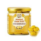 NiShru Almond Kesar Kulfi – Chocolate Coated Almonds | Rich Kulfi & Saffron (Kesar) Flavoured Sweet Nut Snack