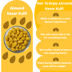 NiShru Almond Kesar Kulfi & Cashew Kesar Kulfi – Premium Chocolate-Coated Kesar Kulfi Flavoured Dry Fruit Sweet Snack Combo | Festive Gift Pack | 150g × 2 (300g Total)