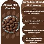 NISHRU Chocolate Almond | Roasted Almonds Coated in Smooth Creamy Milk Chocolates | Crunchy & Rich Sweet Treat | Perfect for Gifting, Snacking & Dessert | Chocolates Nuts