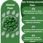 NiShru Almond Paan – Chocolate Coated Almonds with Meetha Paan Flavour | Sweet Mouth Freshener Nut Snack | Premium Festive Treat