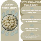 NiShru Almond Rabadi Elaichi – Chocolate Coated Almonds | Creamy Rabadi & Elaichi Flavoured Sweet Nut Snack