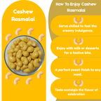 NiShru Cashew Rasmalai & Cashew Turkish – Premium Chocolate-Coated Cashew Sweet Snack Combo | Indian & Turkish Dessert Flavoured Nuts | Festive Gift Pack | 150g × 2 (300g Total)