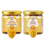 NiShru Cashew Kesar Kulfi & Cashew Rasmalai – Premium Chocolate-Coated Festive Dessert Flavoured Cashews | Royal Sweet Nut Snack Gift Pack | 150g × 2 (300g Total)
