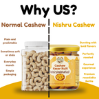 NiShru Almond Kesar Kulfi & Cashew Kesar Kulfi – Premium Chocolate-Coated Kesar Kulfi Flavoured Dry Fruit Sweet Snack Combo | Festive Gift Pack | 150g × 2 (300g Total)