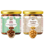 Nishru Coconut Ladoo & Paan Shots Combo | Chocolate Coated Coconut Laddu Mithai & Instant Paan Mouth Freshener | Sweet & Refreshing Indian Sweets & Mukhwas Gift Pack (2 x 150g)