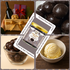 NiShru Coconut Ladoo & Dark Chocolate Dates Filled with Almonds – Premium Festive Sweet Treat Combo | Coconut Filled Ladoo & Almond Stuffed Dates | 150g × 2 (300g Total)