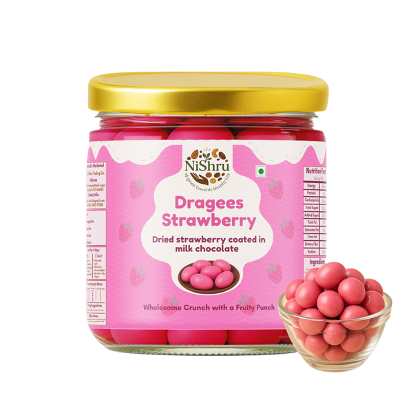 NiShru Dragees Strawberry Chocolate – Premium Gift Sweet
                  loading=