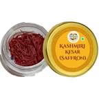 Nishru Pure Kashmiri Saffron | Grade-A Mongra Kesar Threads | Natural Kumkuma Puvvu for Pregnancy Milk, Pooja, Cooking, Biryani, Kahwa & Skin Care | Rich Aroma, Color & Flavor