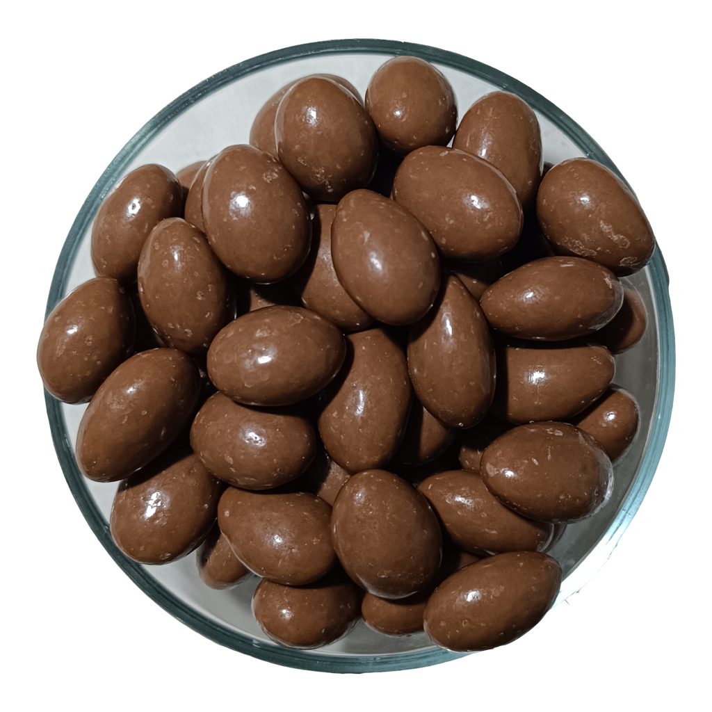 NISHRU Chocolate Almond | Roasted Almonds Coated in Smooth Creamy Milk Chocolates | Crunchy & Rich Sweet Treat | Perfect for Gifting, Snacking & Dessert | Chocolates Nuts