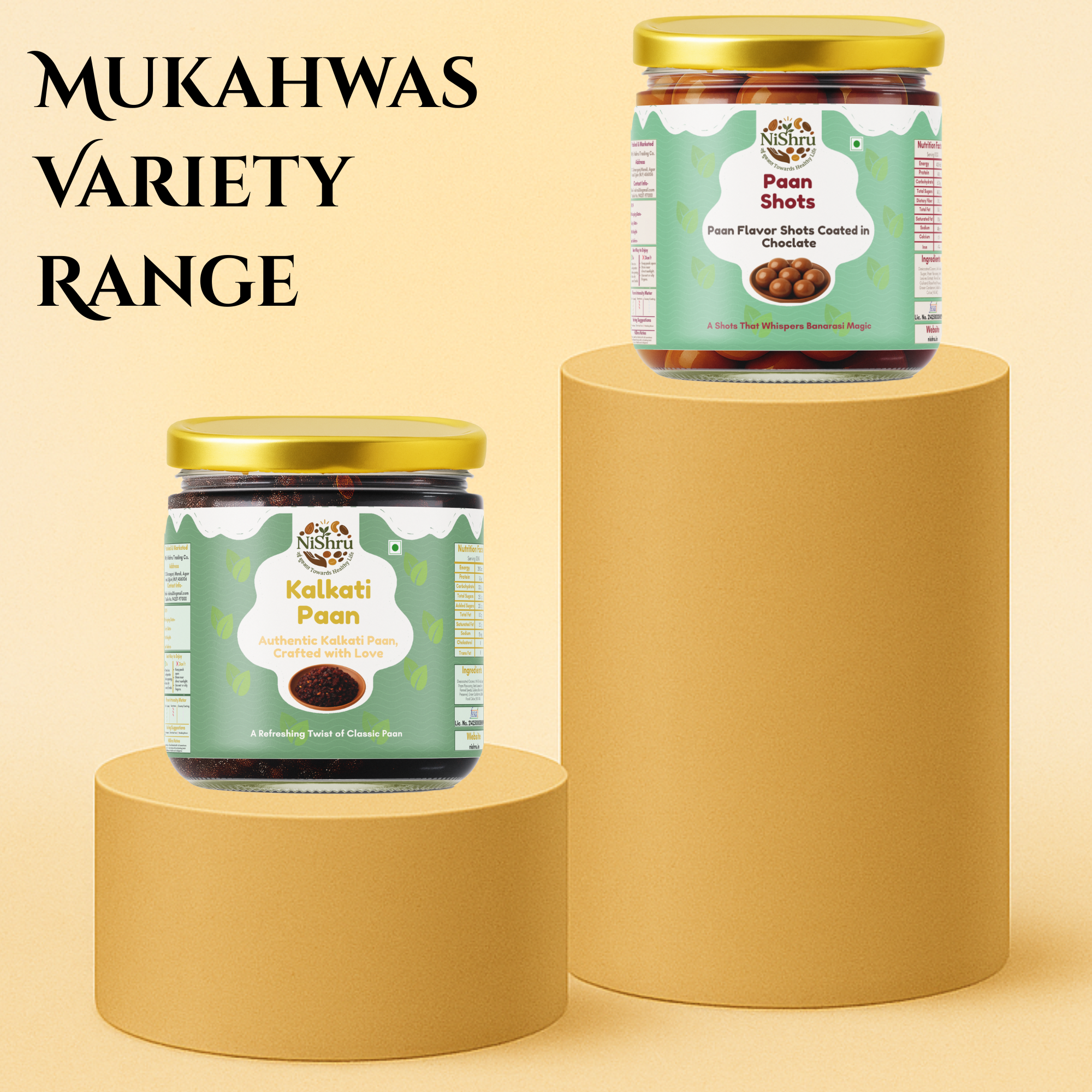 NISHRU Kalkati Paan | Authentic Betel Leaf Paan with Gulkand, Fennel & Rose Essence | Sweet & Refreshing Mouth Freshener | Traditional Indian After-Meal Treat