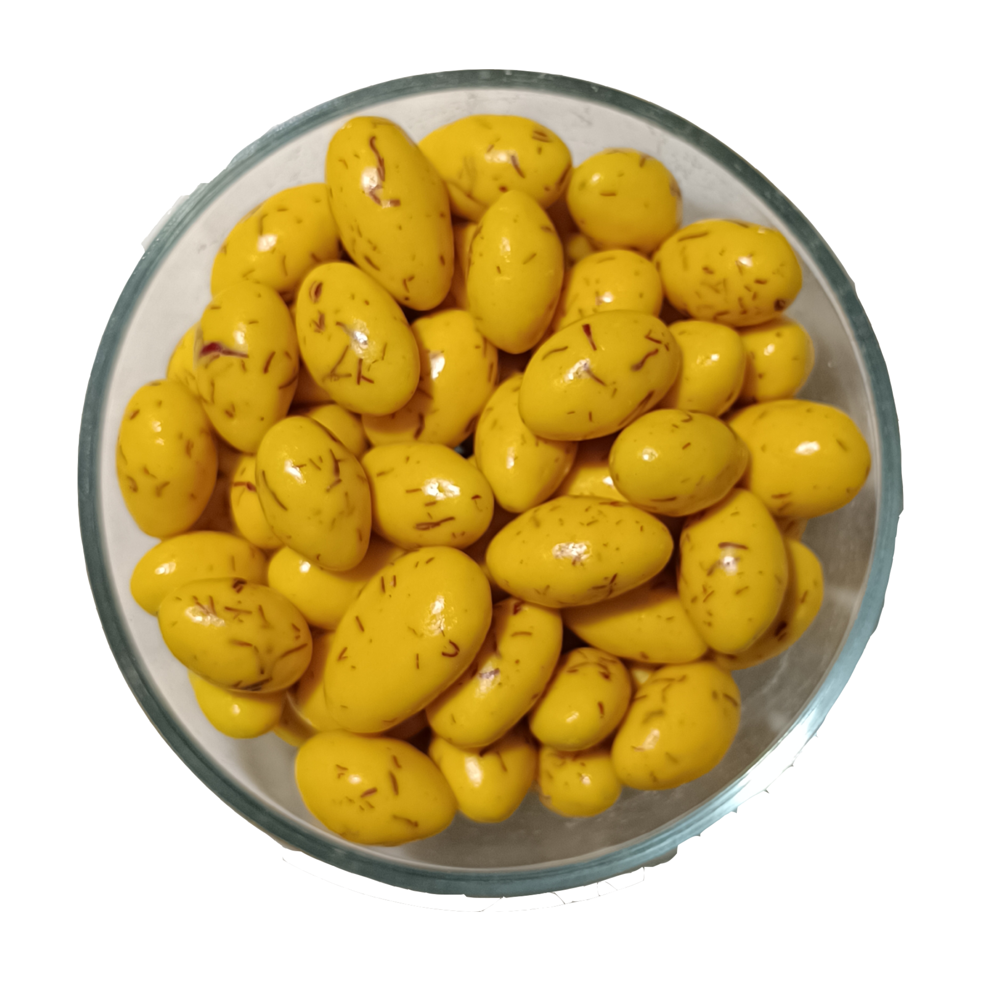 NiShru Almond Kesar Kulfi – Chocolate Coated Almonds | Rich Kulfi & Saffron (Kesar) Flavoured Sweet Nut Snack