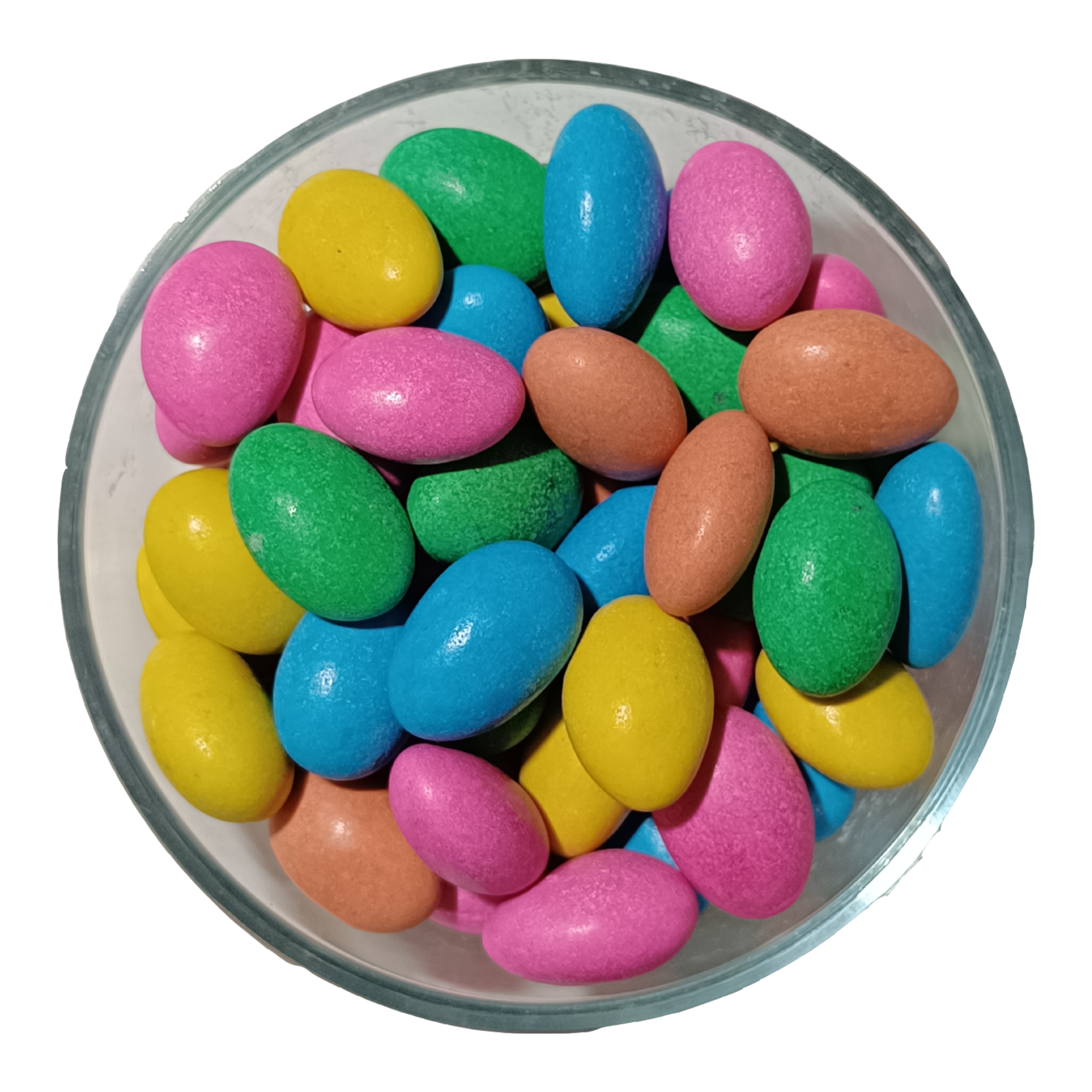 NiShru Almond Mix Gems – Chocolate Coated Almonds with Colorful Candy Gems | Crunchy Sweet Nut Snack | Kids Party Treat